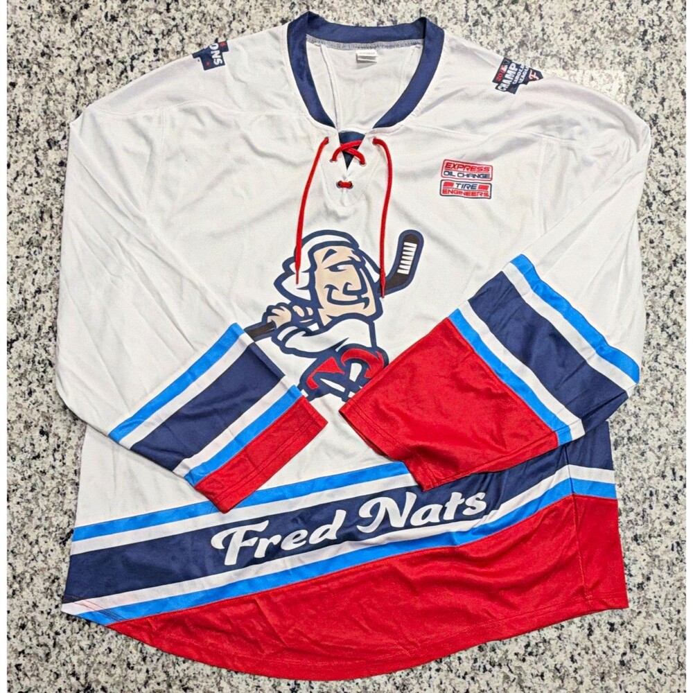 FredNats Hockey Jersey Giveaway 2024 Carolina League Champions Success XL Retro